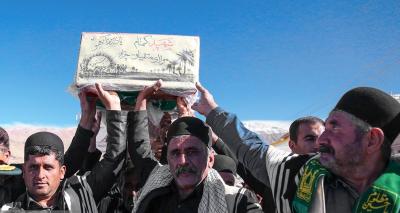 آئین تشییع شهید گمنام در «کوهرنگ»