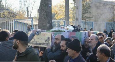 خاکسپاری پیکر شهید گمنام در گیلان