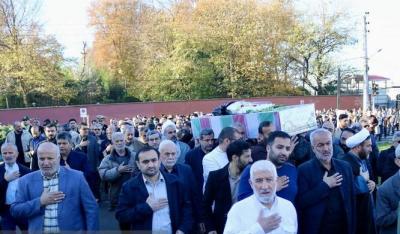 خاکسپاری پیکر شهید گمنام در گیلان