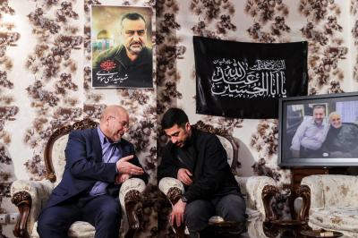 تصاویر قالیباف در منزل شهید سید رضی