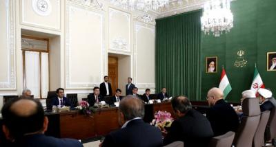 دیدار روسای مجلس تاجیکستان و ایران+عکس