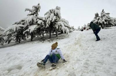  بارش شدید برف در لواسان