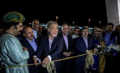 عکس/ المان کاروان جاده ابریشم در قزوین رونمایی شد