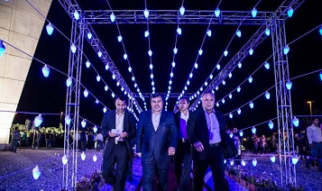 عکس/ المان کاروان جاده ابریشم در قزوین رونمایی شد