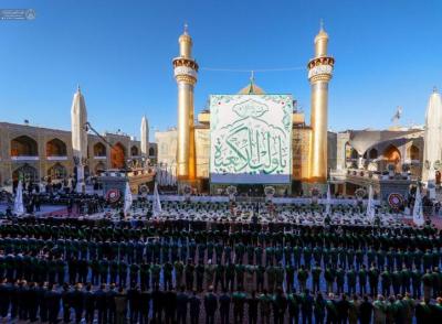 عکس/ تعویض پرچم حرم علوی در ولادت امیرالمومنین