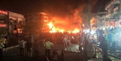 عکس/ اولین تصاویر از انفجار خونین در الکراده بغداد 