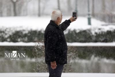 بارش برف در تهران 