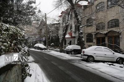 بارش برف در تهران 