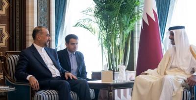 دیدار وزیر امور خارجه با امیر قطر