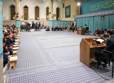 تصاویر دیدار شرکت‌کنندگان در مسابقات بین‌المللی قرآن با رهبر انقلاب