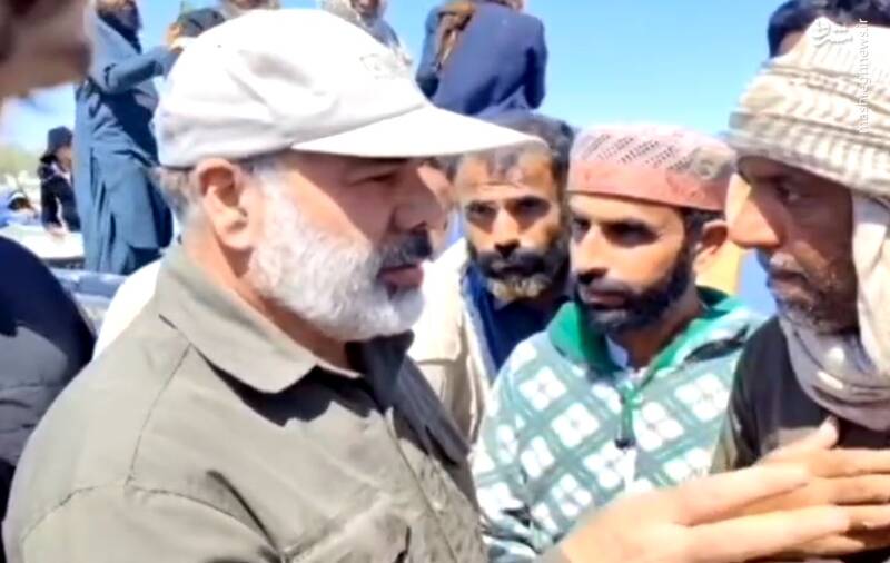 بازدید میدانی فرمانده سپاه سیستان و بلوچستان از مناطق سیل‌زده + فیلم