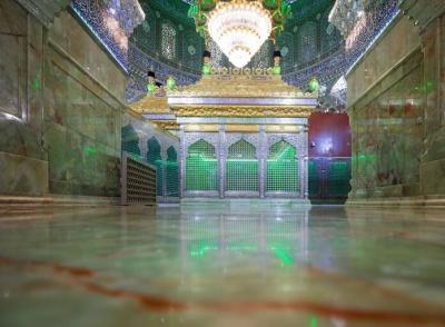 عکس/ غبارروبی حرم سامرا در آستانه ماه رمضان