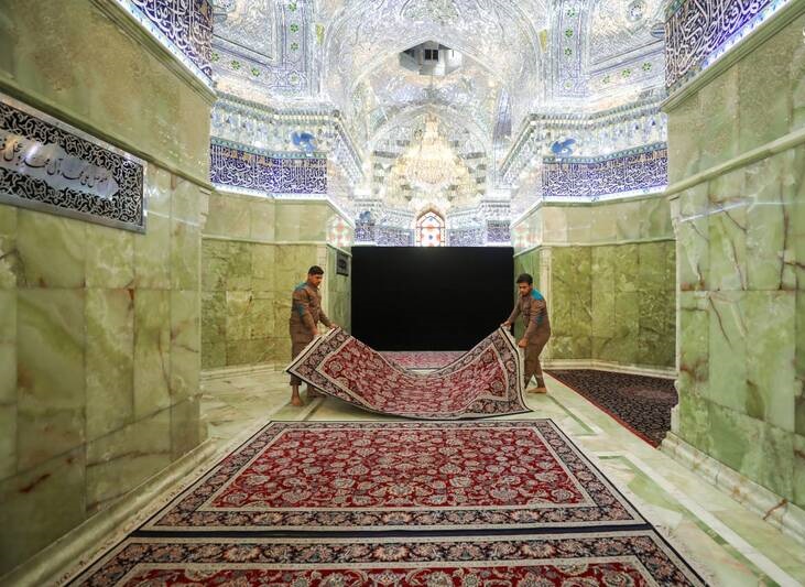 عکس/ غبارروبی حرم سامرا در آستانه ماه رمضان عکس/ غبارروبی حرم سامرا در آستانه ماه رمضان