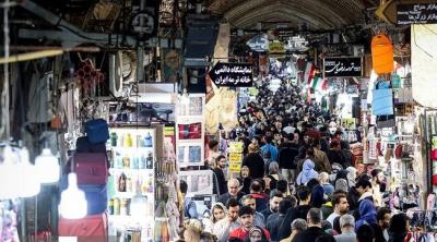 شلوغی بازار بزرگ تهران در آستانه سال نو