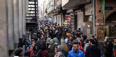شلوغی بازار بزرگ تهران در آستانه سال نو