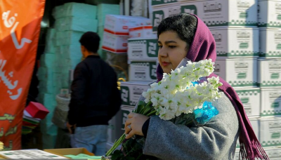 حال و هوای نوروز در بازار گل محلاتی