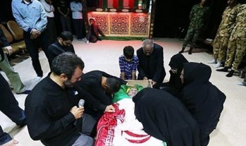 عکس/ وداع با پیکر سردار شهید احمد غلامی در معراج شهدا 