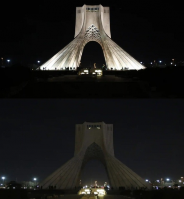  (تصاویر) به وقت ساعت زمین؛ از ایفل تا آزادی