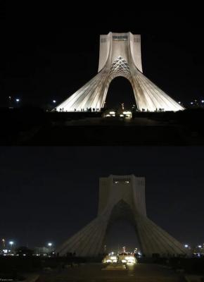 عکس/به وقت ساعت زمین؛ از ایفل تا آزادی