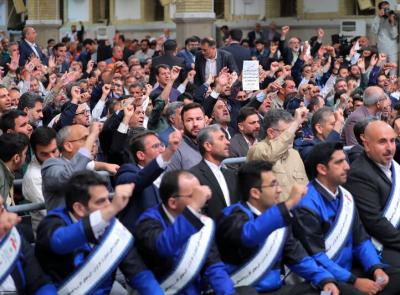 تصاویر دیدار کارگران با رهبر انقلاب