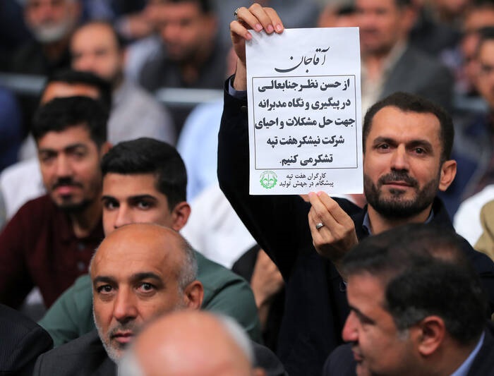 تصاویر دیدار کارگران با رهبر انقلاب