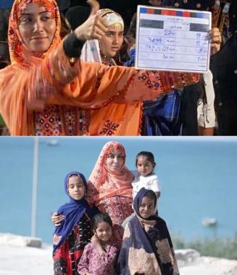 تصاویری از پشت صحنه سریال «نون خ» 