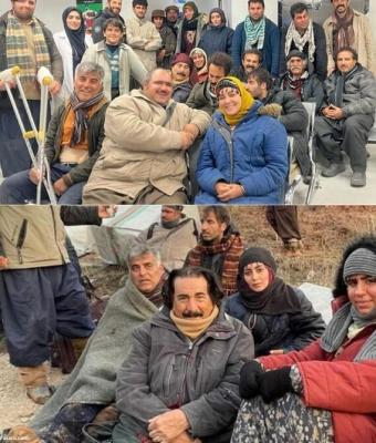 تصاویری از پشت صحنه سریال «نون خ» 