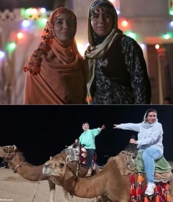 تصاویری از پشت صحنه سریال «نون خ» 