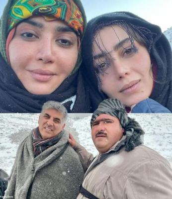 تصاویری از پشت صحنه سریال «نون خ» 