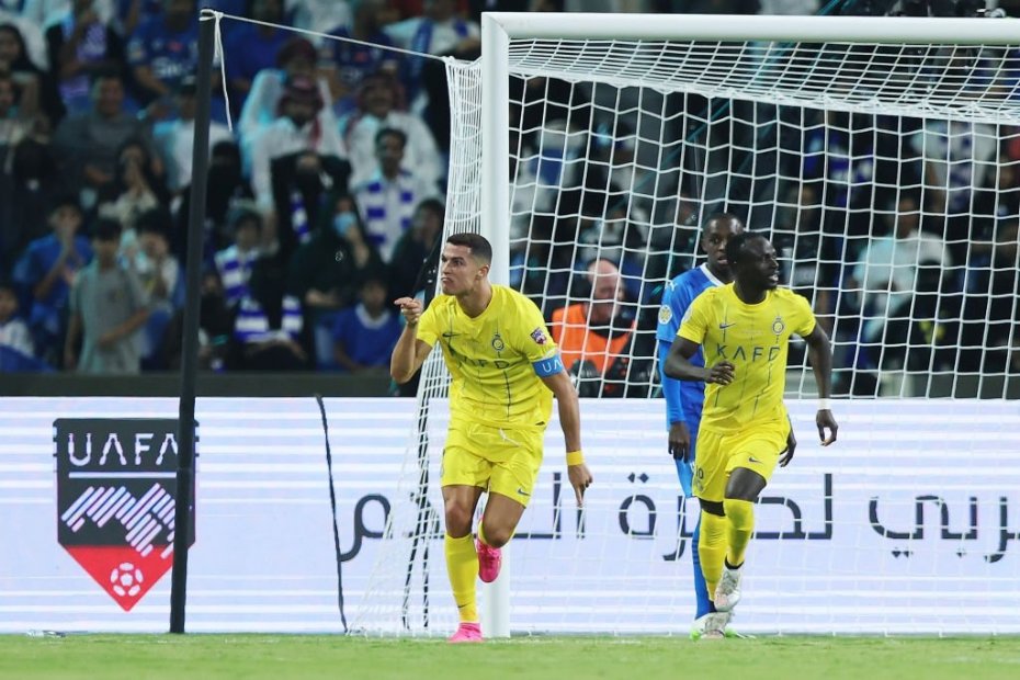 پاس گل رونالدو و گل اول النصر به الهلال