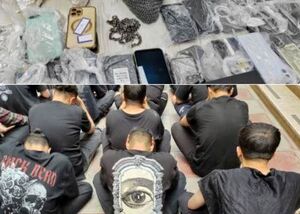 دستگیری افراد حاضر در یک مهمانی شبانه+ فیلم