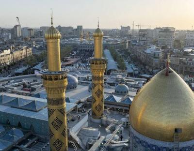 تطهیر گنبد مطهر حضرت اباالفضل(ع)