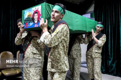  وداع با پیکر مطهر شهید «نورالله نوری»