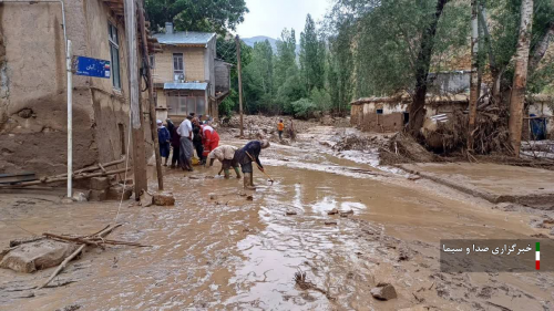  سیل روستای مورستان خلخال 