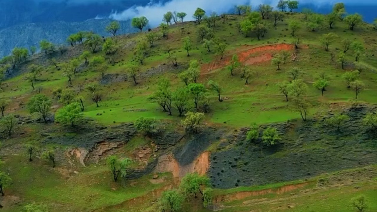  طبیعت بکر روستایی در کهگیلویه و بویراحمد 
