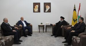  دیدار سران حماس با دبیرکل حزب‌الله لبنان