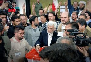 سعید جلیلی رای خود را به صندوق انداخت+ فیلم