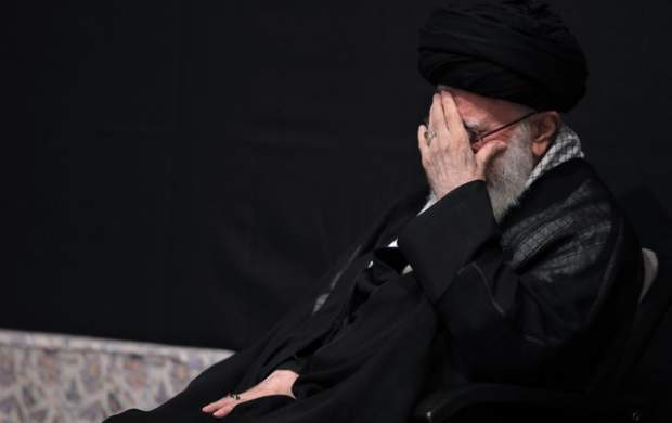 گریه رهبرانقلاب با روضه خوانی مهدی سلحشور