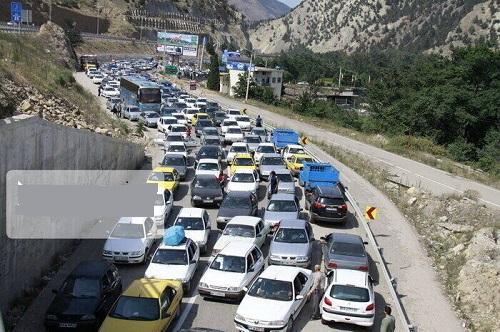 ترافیک سنگین در جاده‌های خروجی مازندران