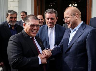  دیدار مقامات برخی کشورها در مراسم تحلیف با قالیباف