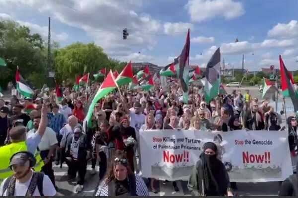 تظاهرات گسترده حمایت از فلسطین