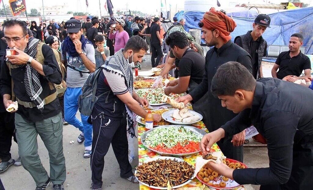 فیلم/ مهمان نوازی عراقی‌ها در نیمه شب مشایه