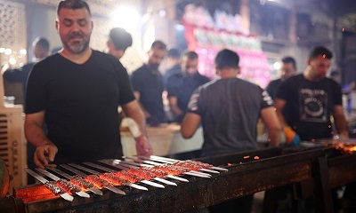 موکبهای پذیرایی در کربلای معلی