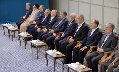 دیدار رئیس‌جمهور و هیئت دولت با رهبر 
