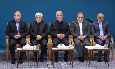 دیدار رئیس‌جمهور و هیئت دولت با رهبر 