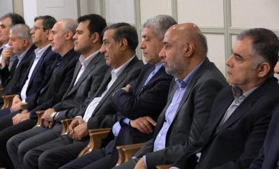 دیدار رئیس‌جمهور و هیئت دولت با رهبر 