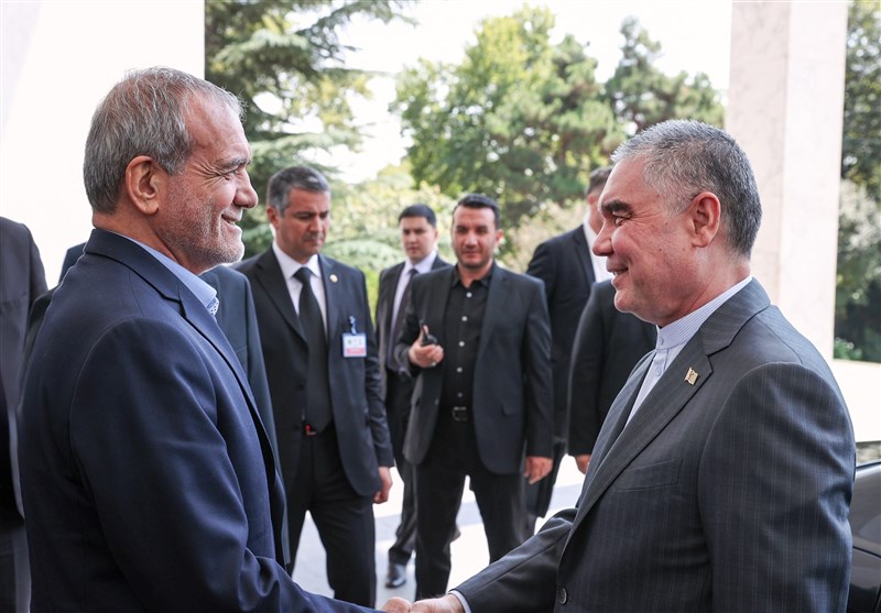  استقبال پزشکیان از رهبر ملی ترکمنستان 
