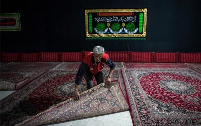 عکس/ آماده سازی تکایای عزاداری ابا عبدالله (ع)