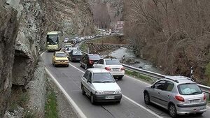 ترافیک سنگین در چالوس