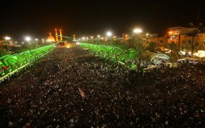 عکس/ شب اول محرم در حرم امام حسین(ع) 